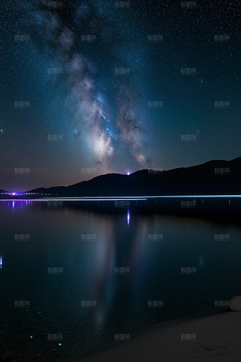 闪烁的星空与仙境之光