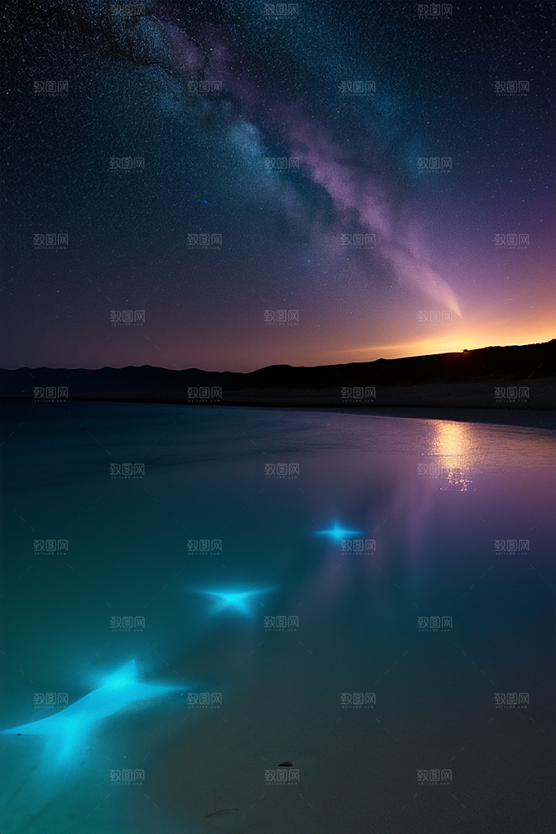 闪烁的星空与仙境之光