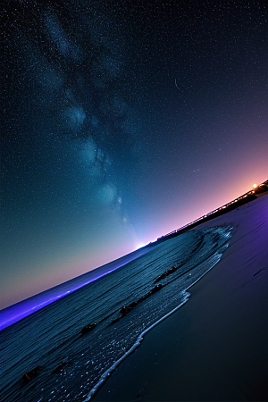 闪烁的星空与仙境之光