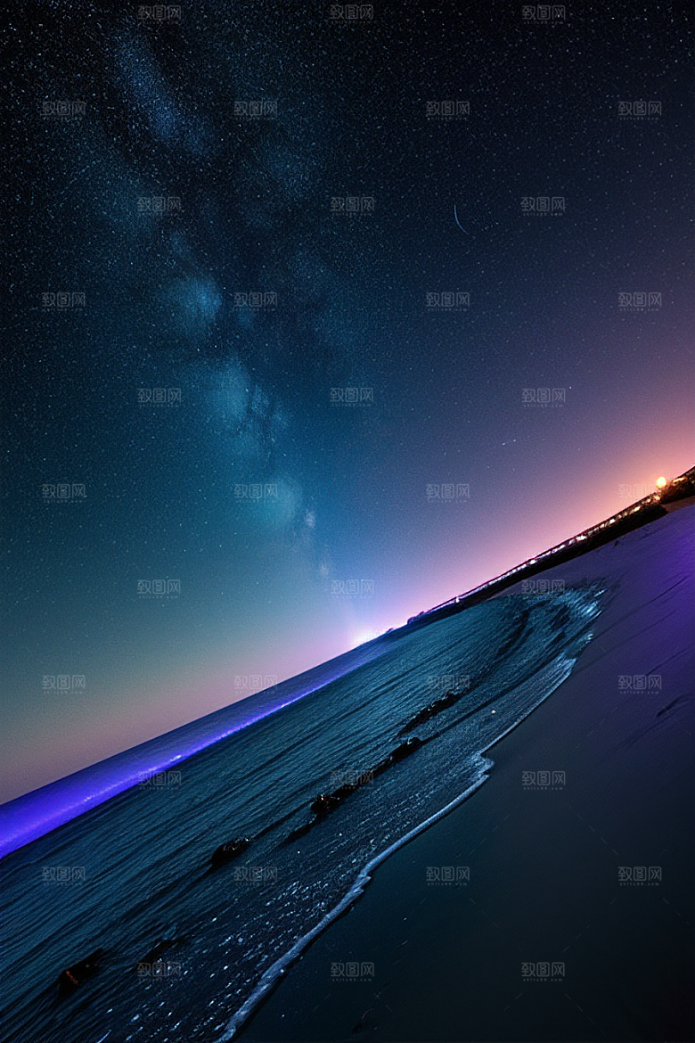 闪烁的星空与仙境之光