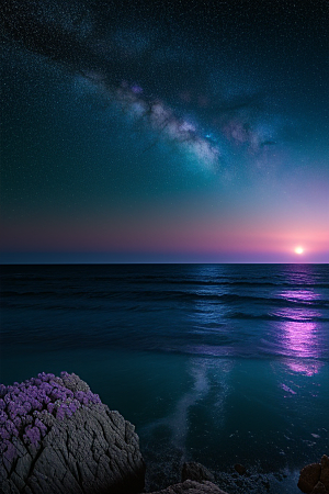 闪烁的星空与仙境之光