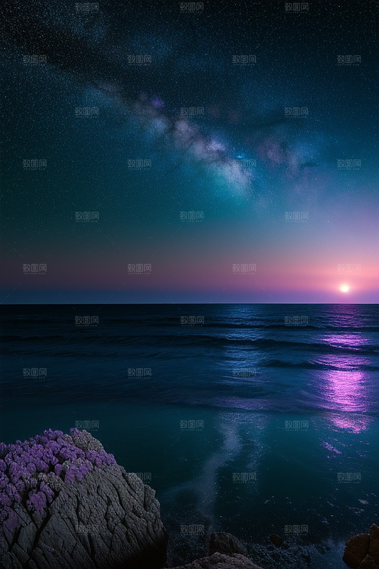 闪烁的星空与仙境之光