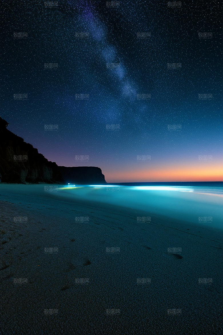 闪烁的星空与仙境之光