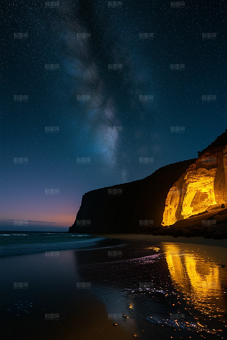 闪烁的星空与仙境之光