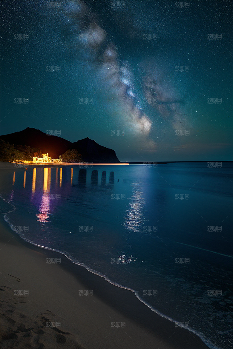 闪烁的星空与仙境之光