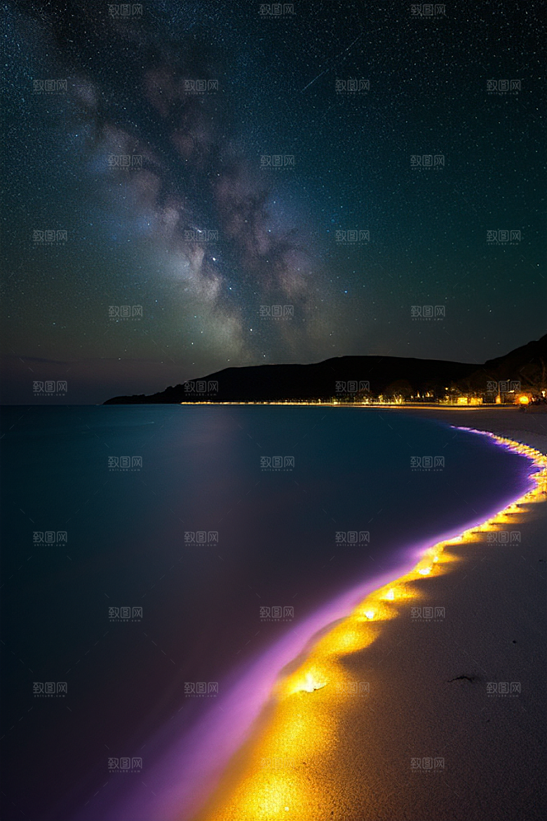 闪烁的星空与仙境之光