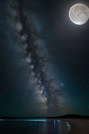 闪烁的星空与仙境之光