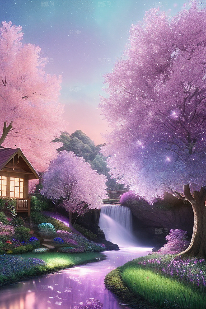 蓝玫瑰的星辰舞曲美景