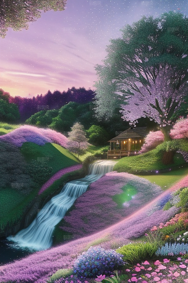蓝玫瑰的舞蹈美景
