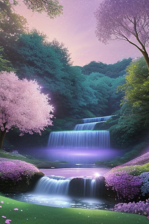 蓝玫瑰的舞蹈美景