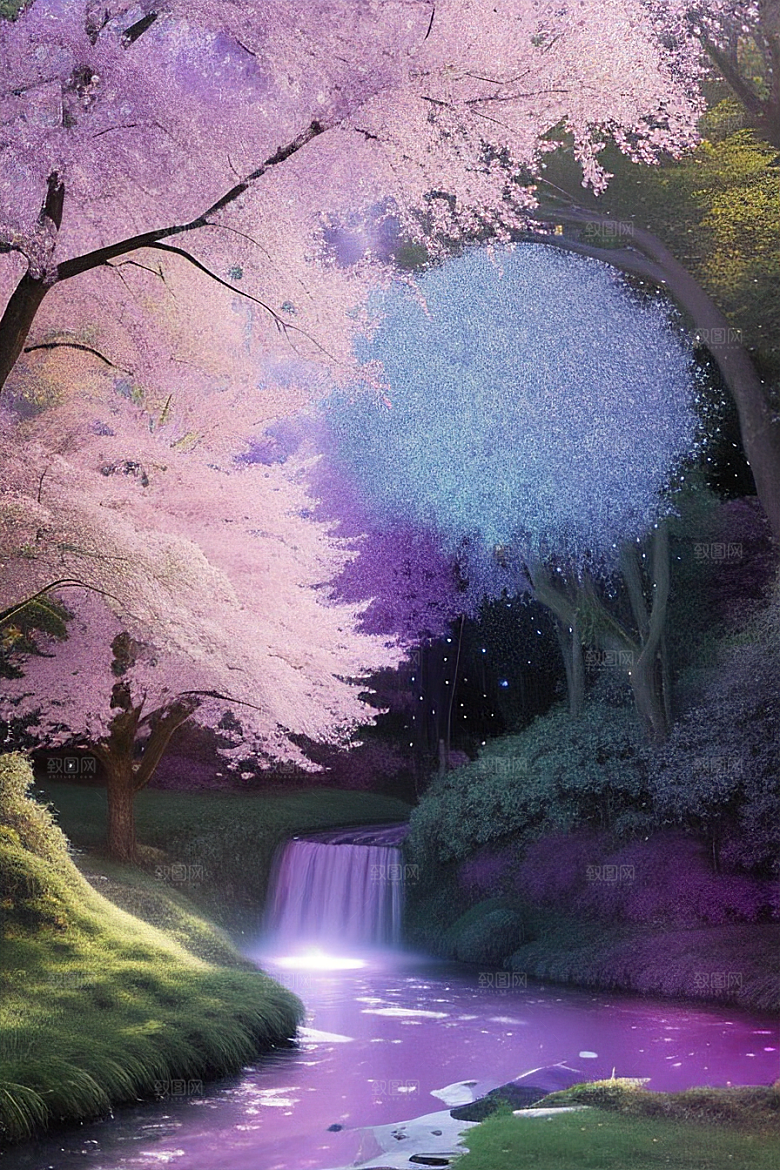 蓝玫瑰的舞蹈美景