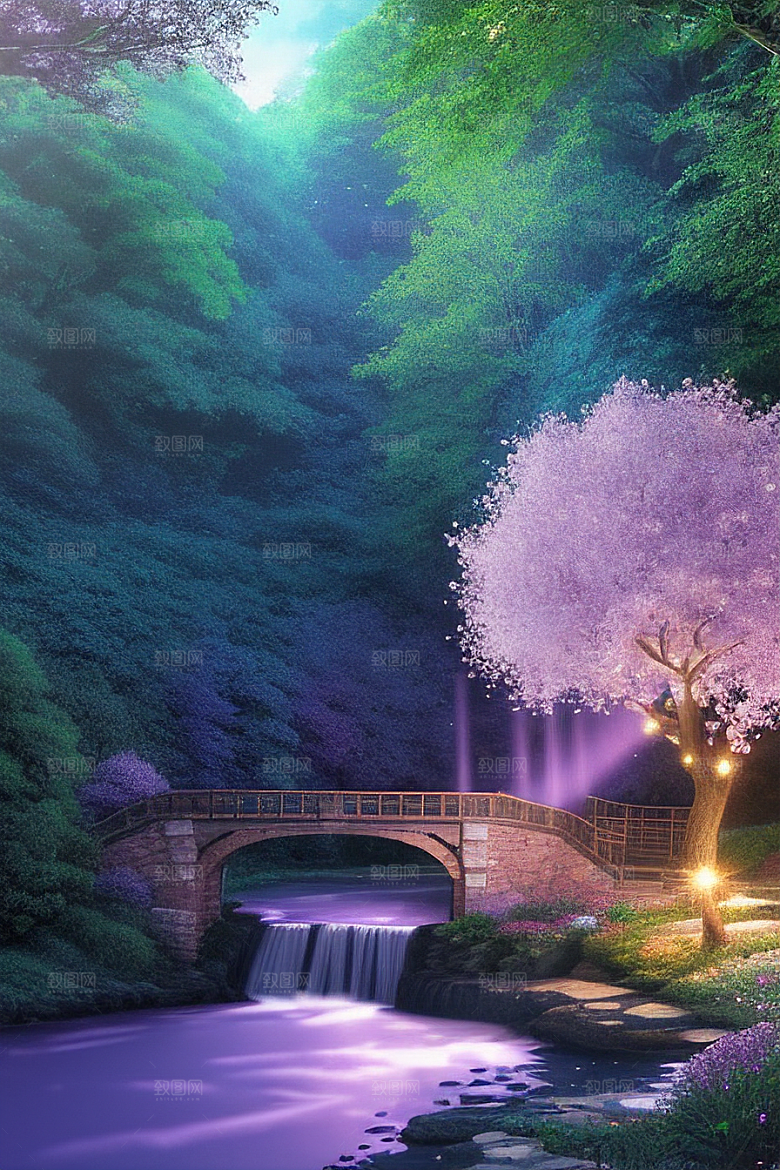 蓝玫瑰的舞蹈美景