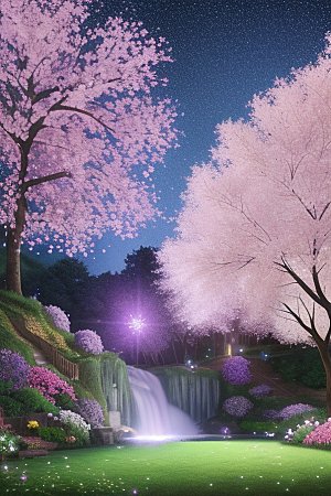蓝玫瑰的舞蹈美景
