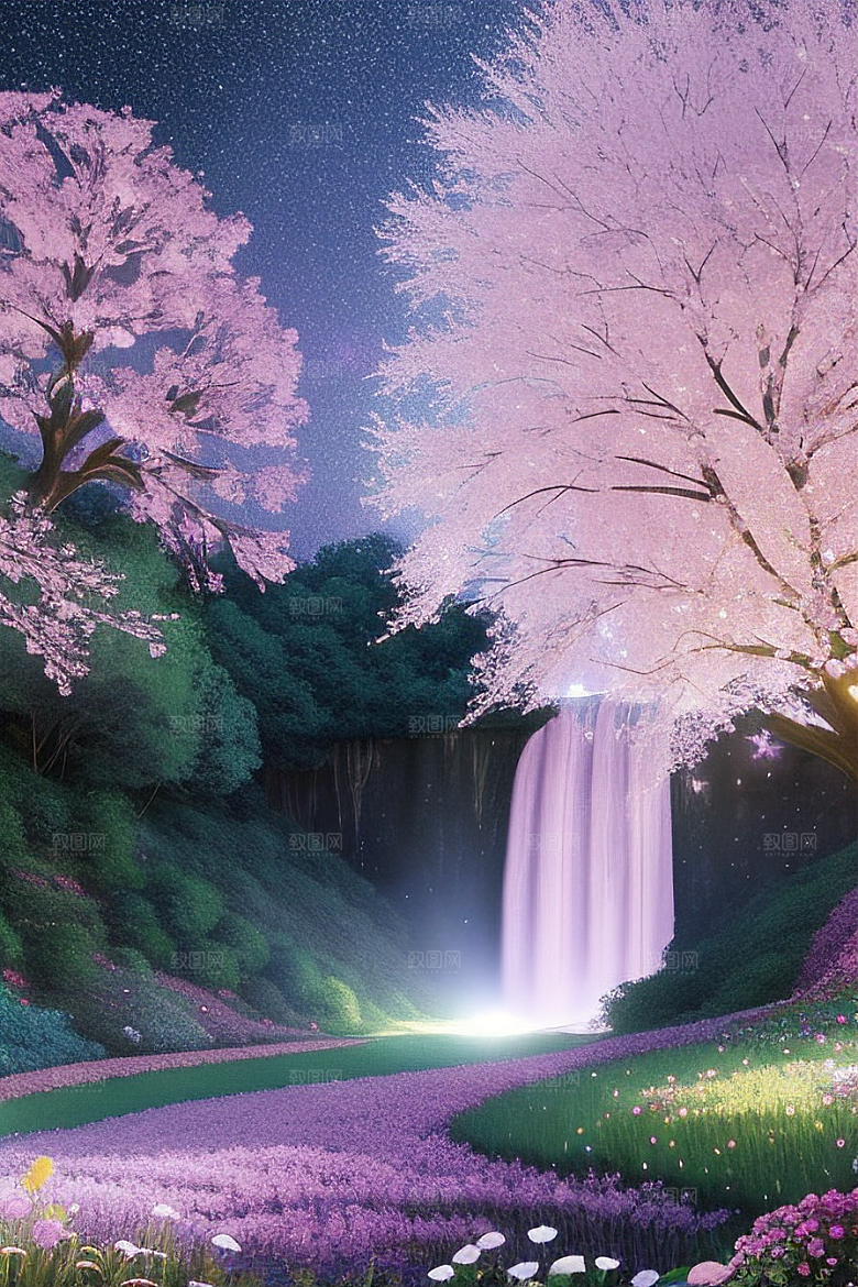 星星般的蓝玫瑰美景