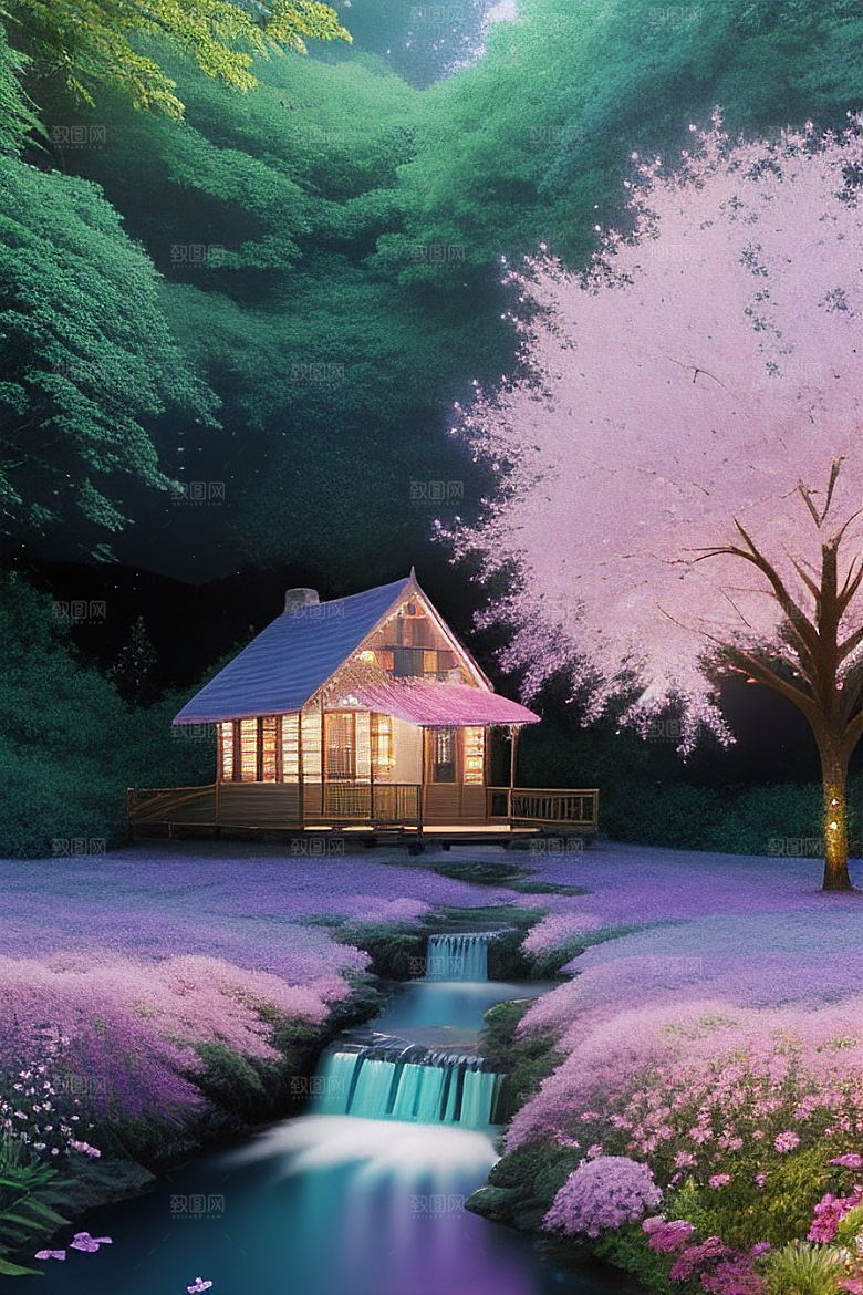 蓝色玫瑰的世界美景