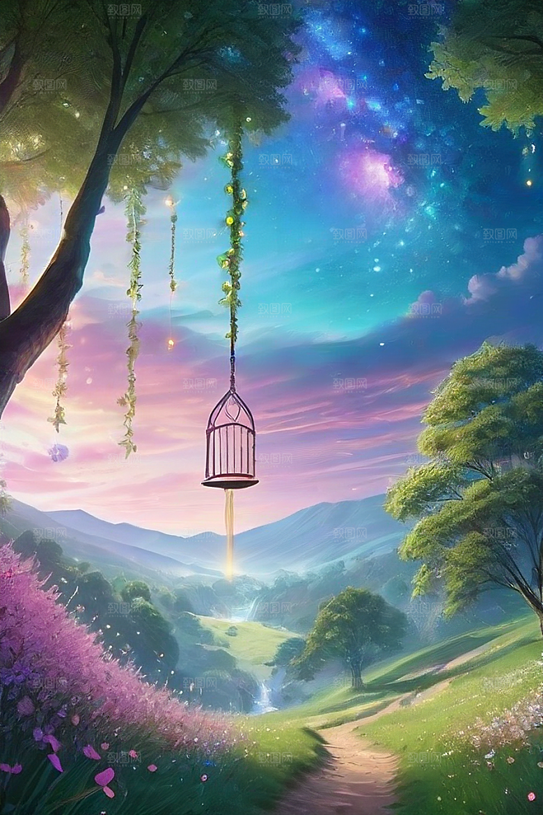 蓝玫瑰的星辰舞曲美景