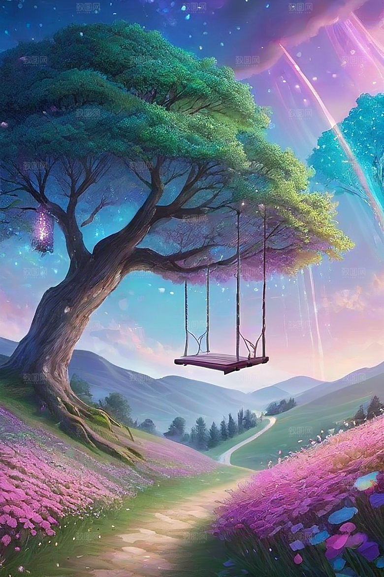 蓝玫瑰的星辰舞曲美景