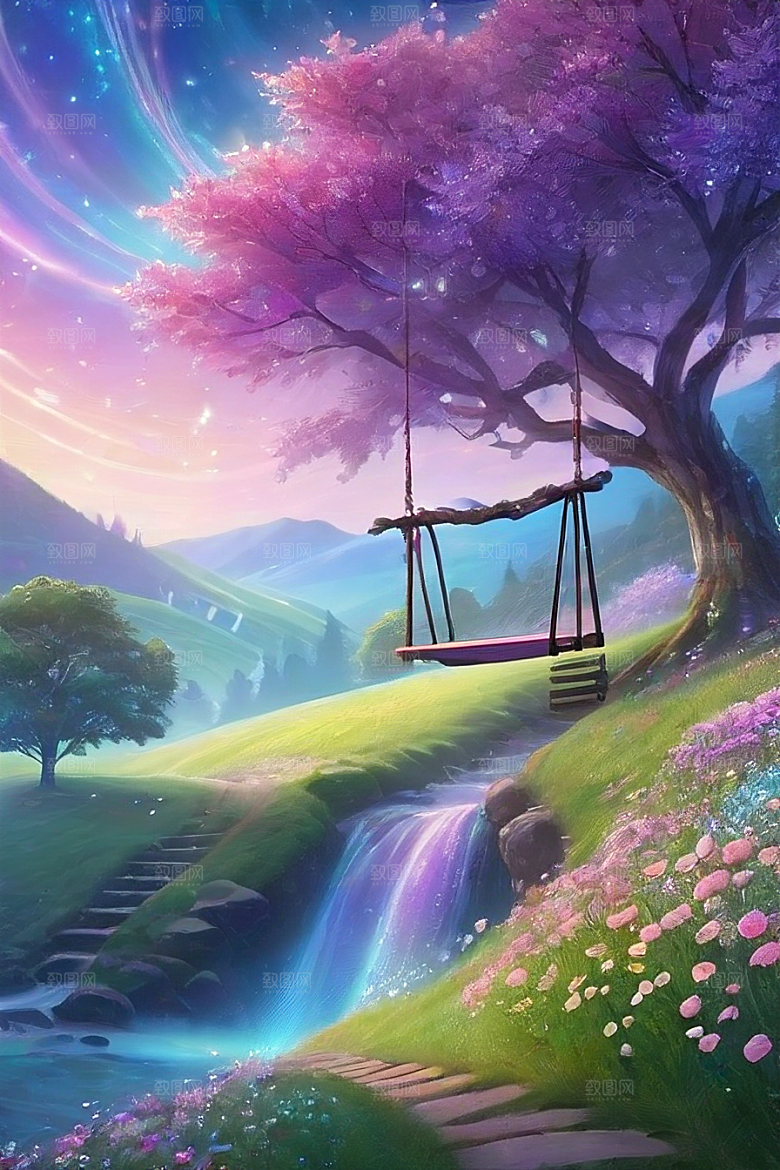 蓝玫瑰的舞蹈美景