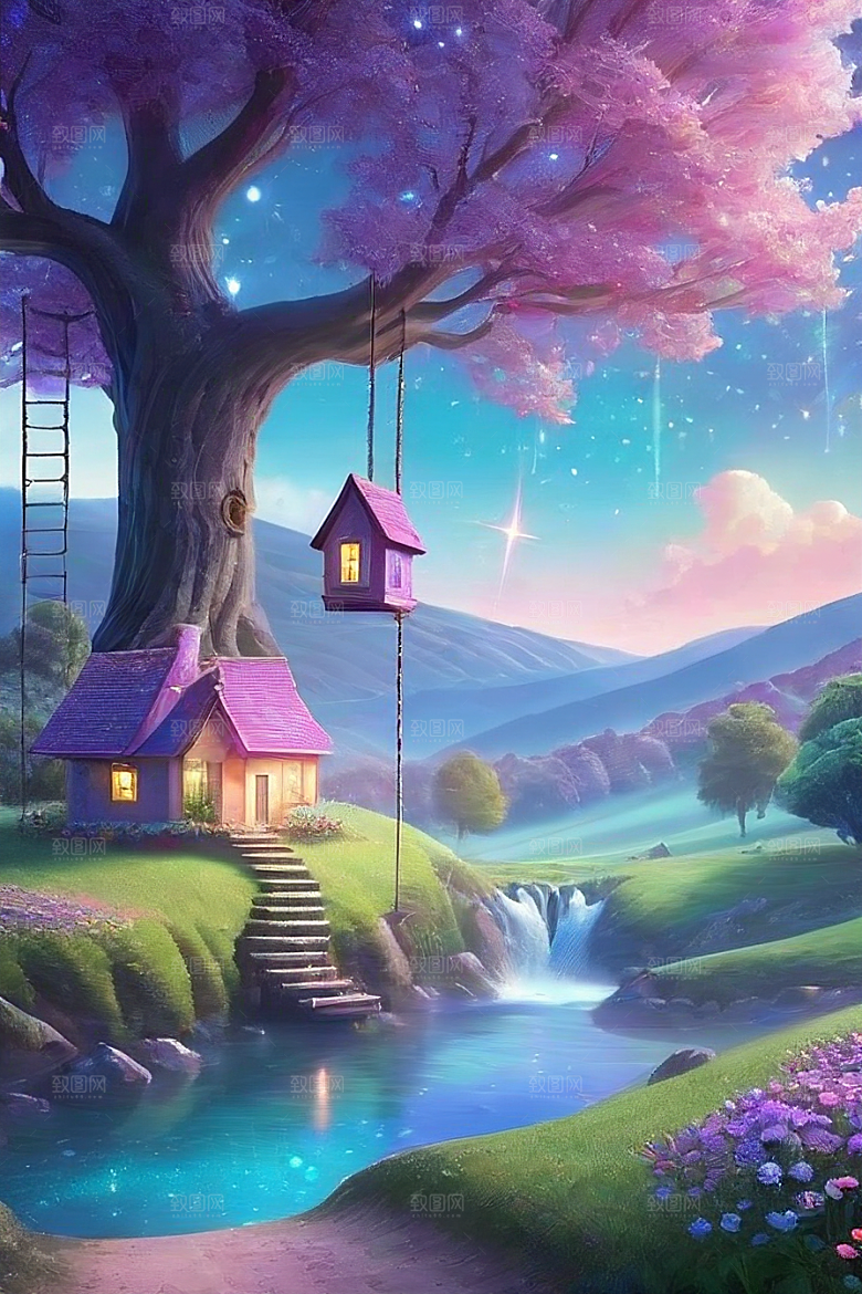 蓝玫瑰的舞蹈美景