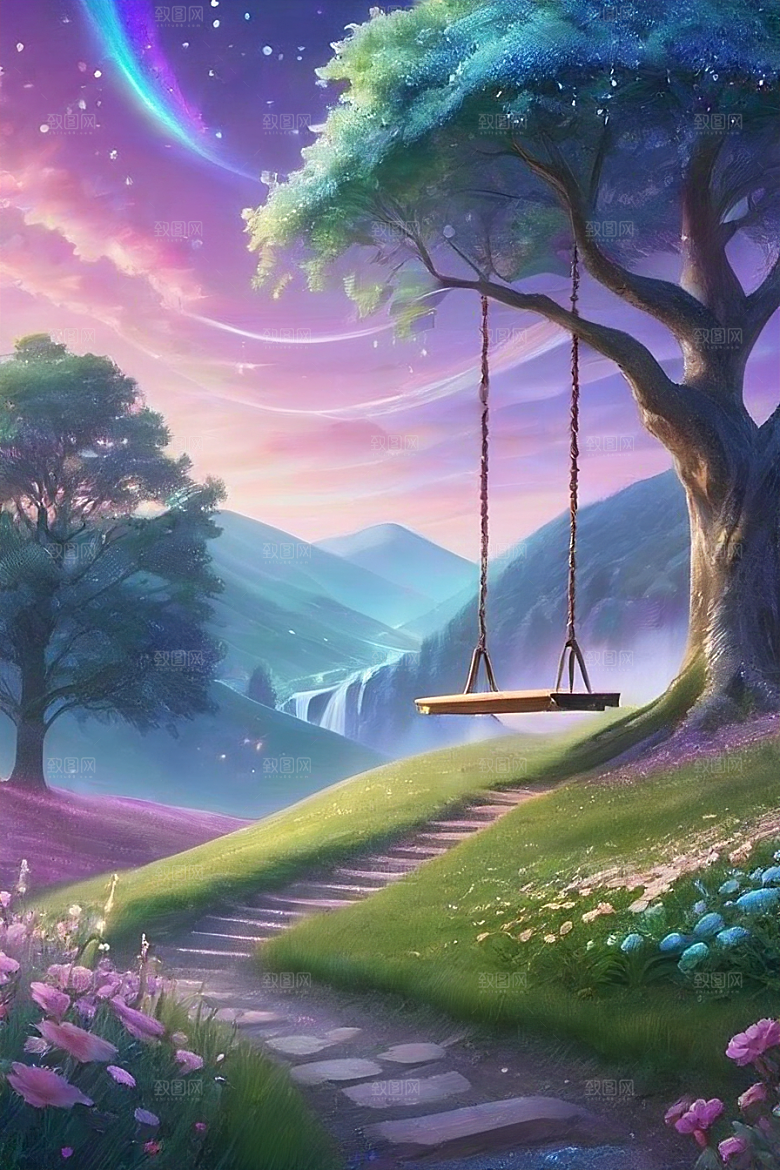 蓝玫瑰的舞蹈美景
