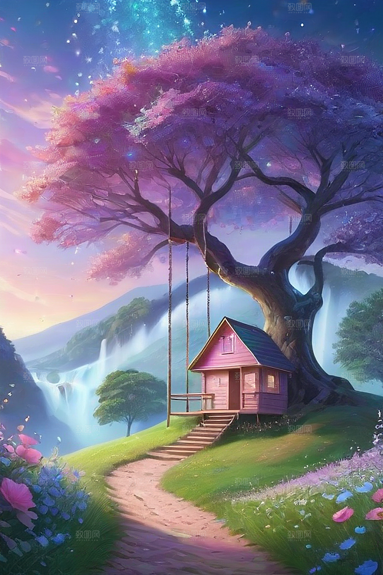 蓝玫瑰的舞蹈美景