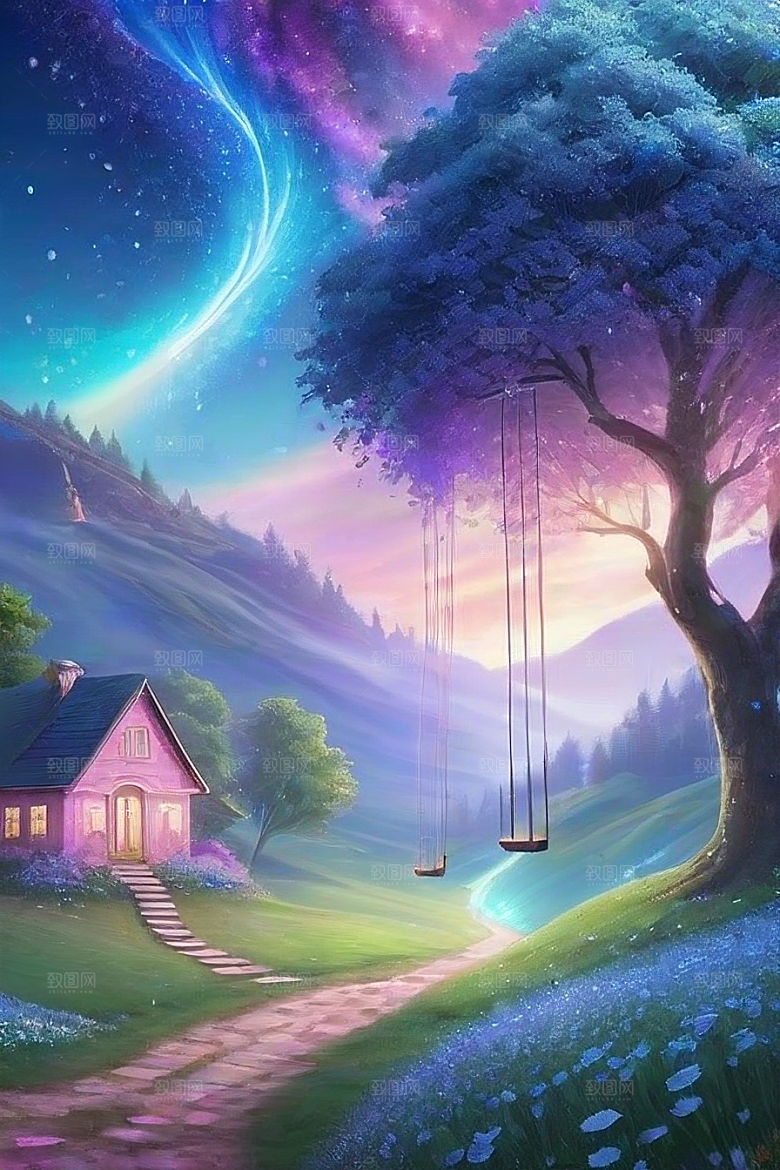 蓝玫瑰的舞蹈美景