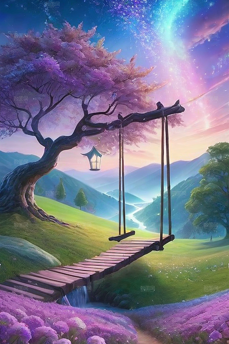 蓝色玫瑰的世界美景