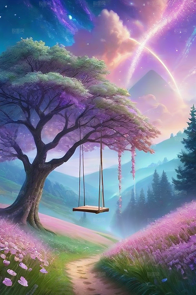蓝色玫瑰的世界美景