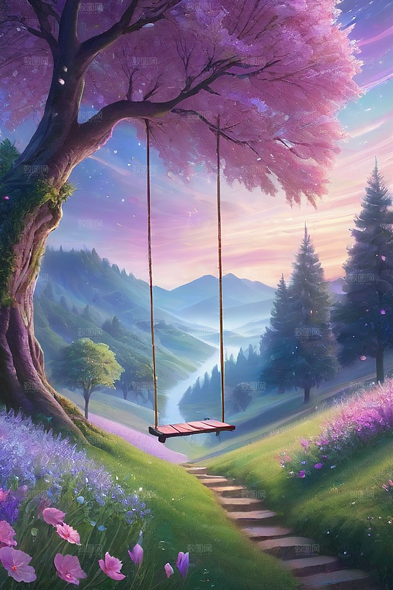 蓝色玫瑰的世界美景