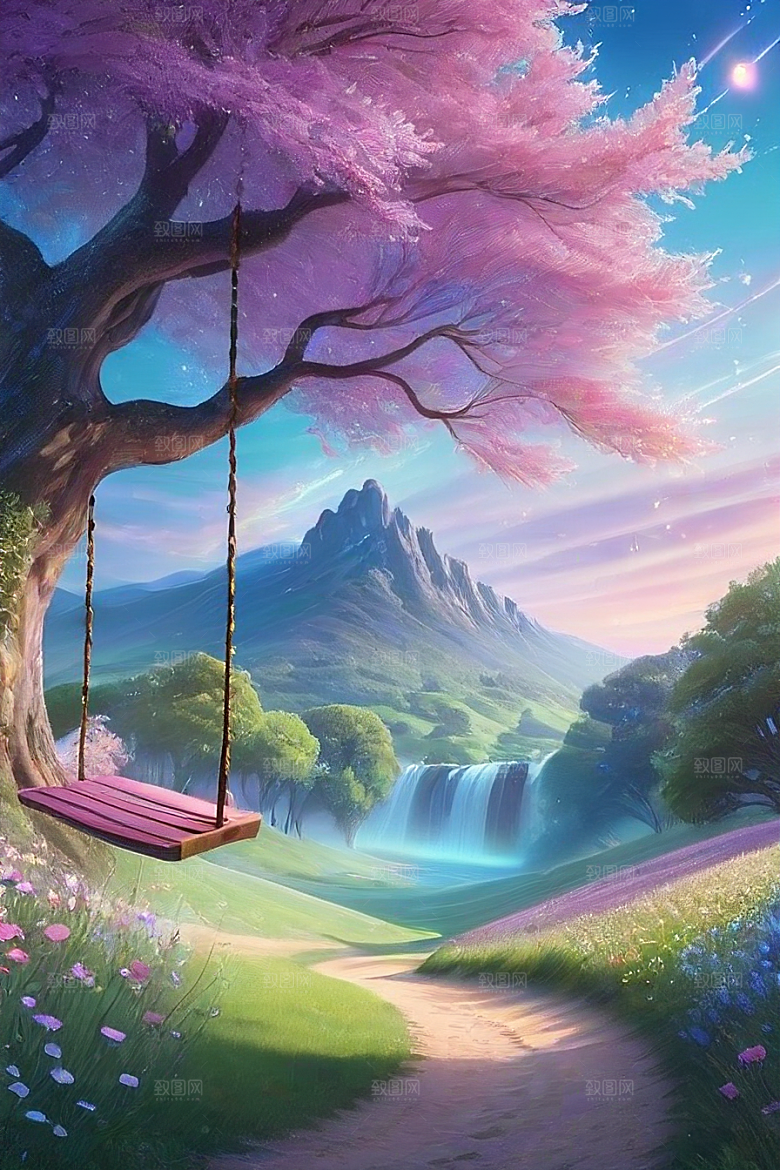 蓝色玫瑰的世界美景