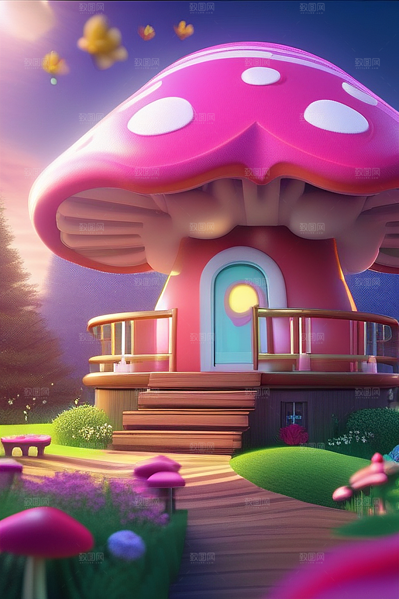 梦幻森林中的奇幻美景
