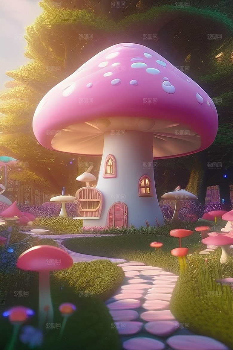 梦幻森林中的奇幻美景