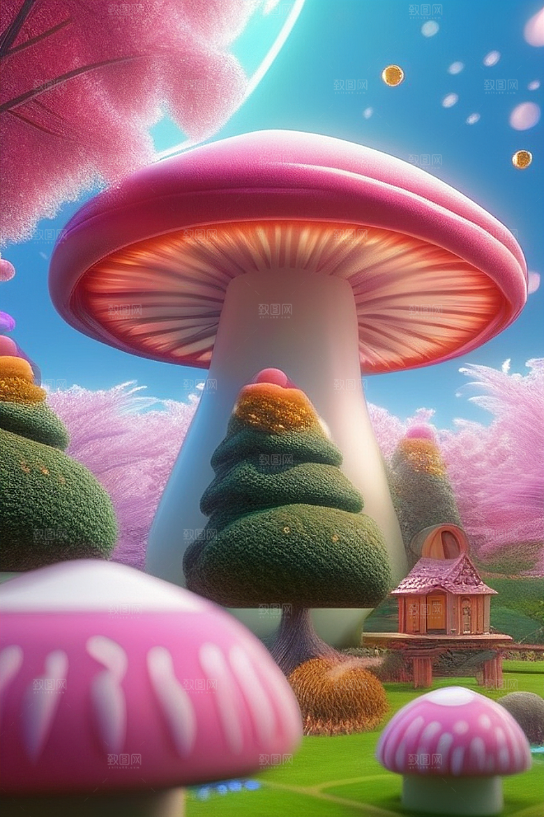 梦幻森林中的奇幻美景