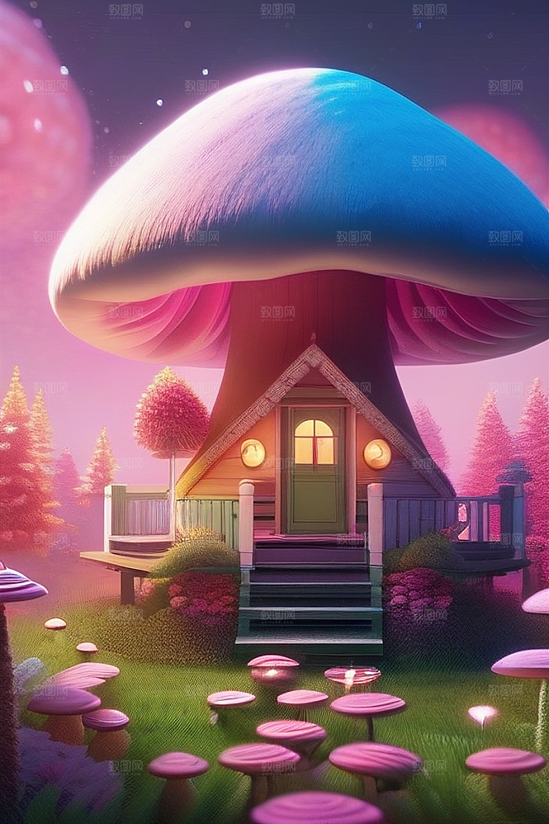梦幻森林中的奇幻美景
