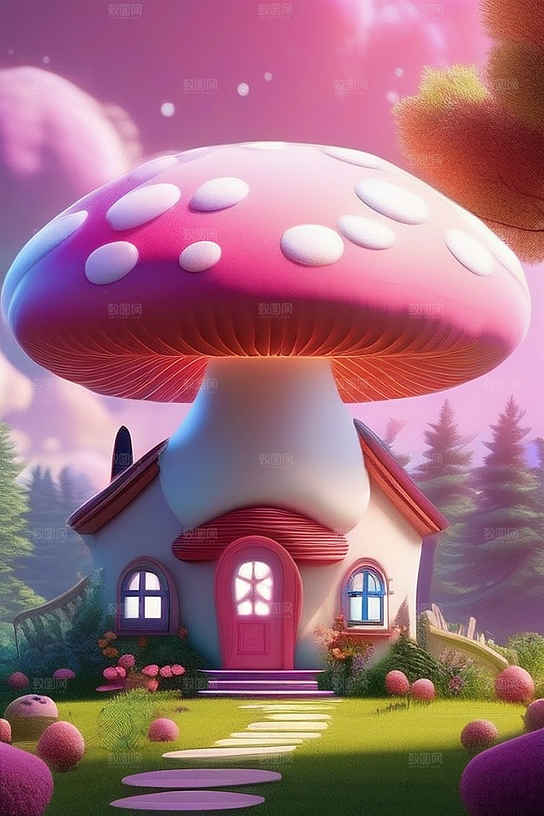梦幻森林中的奇幻美景