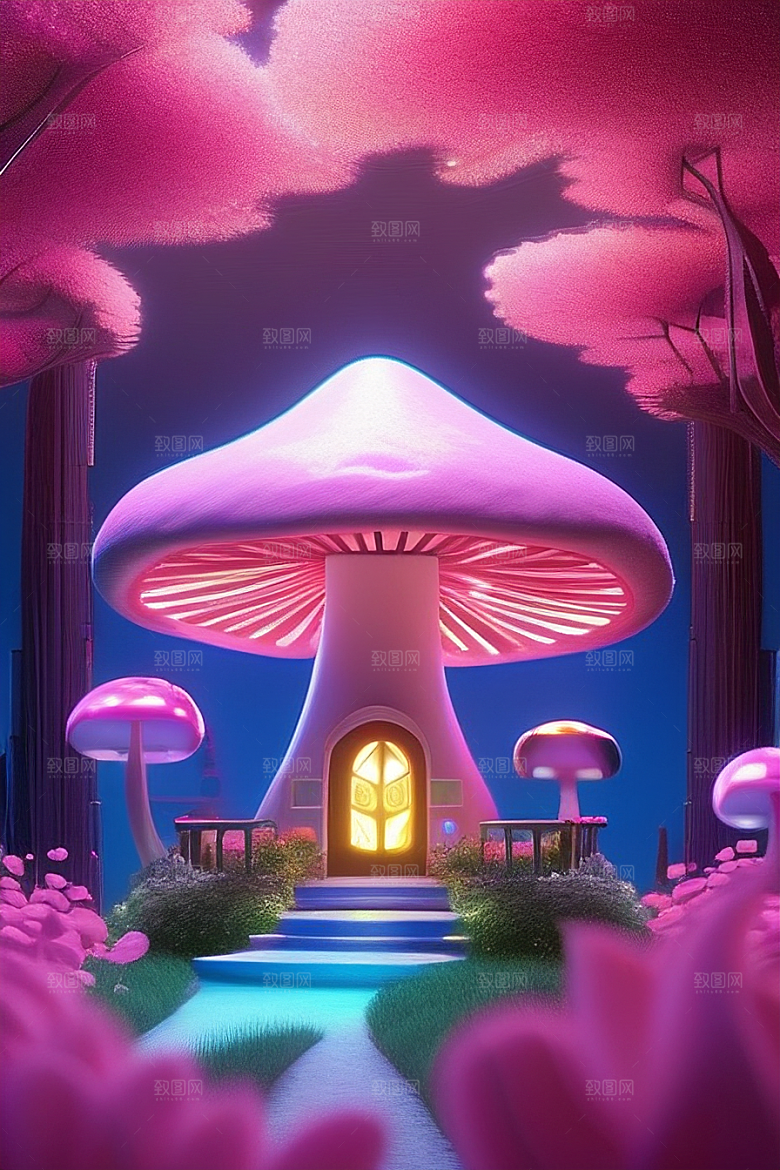 梦幻森林中的奇幻美景