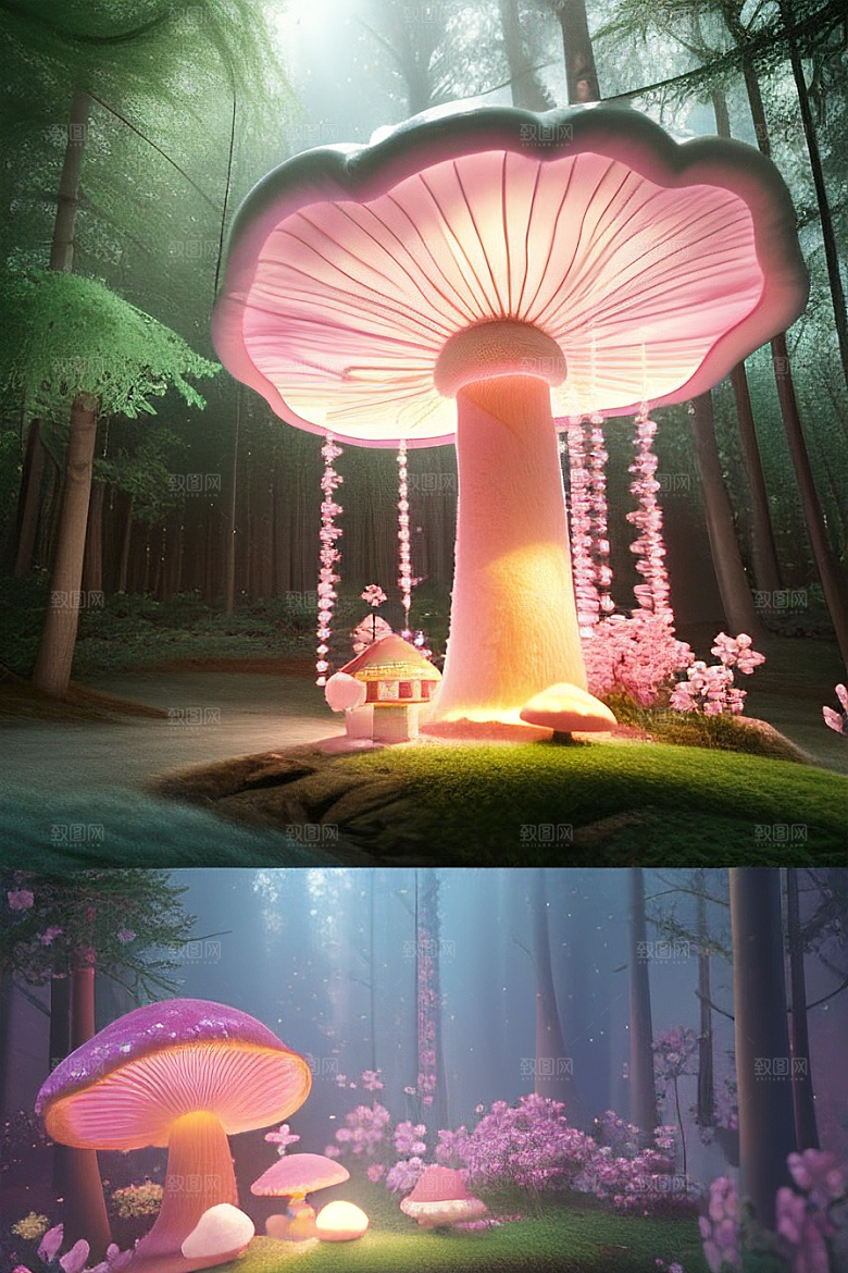 魔法花园中的夏日仙境之旅