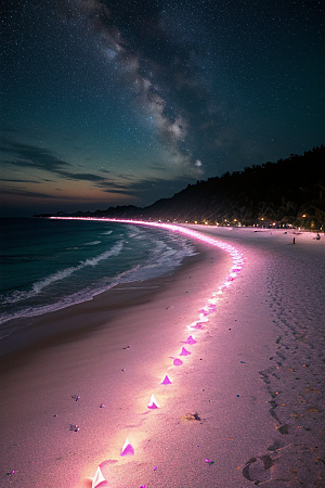 爱与星光银河星光洒满海滩