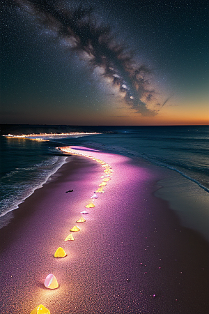 爱与星光银河星光洒满海滩