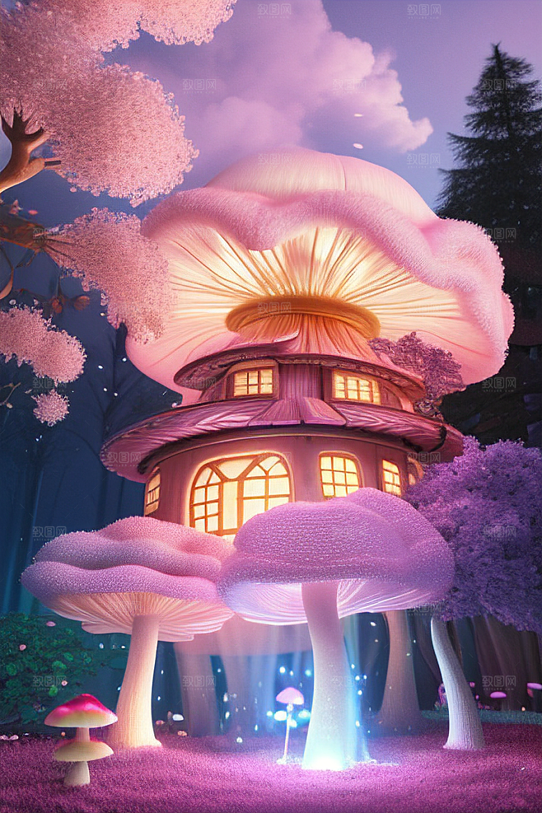 梦幻森林中的奇幻美景