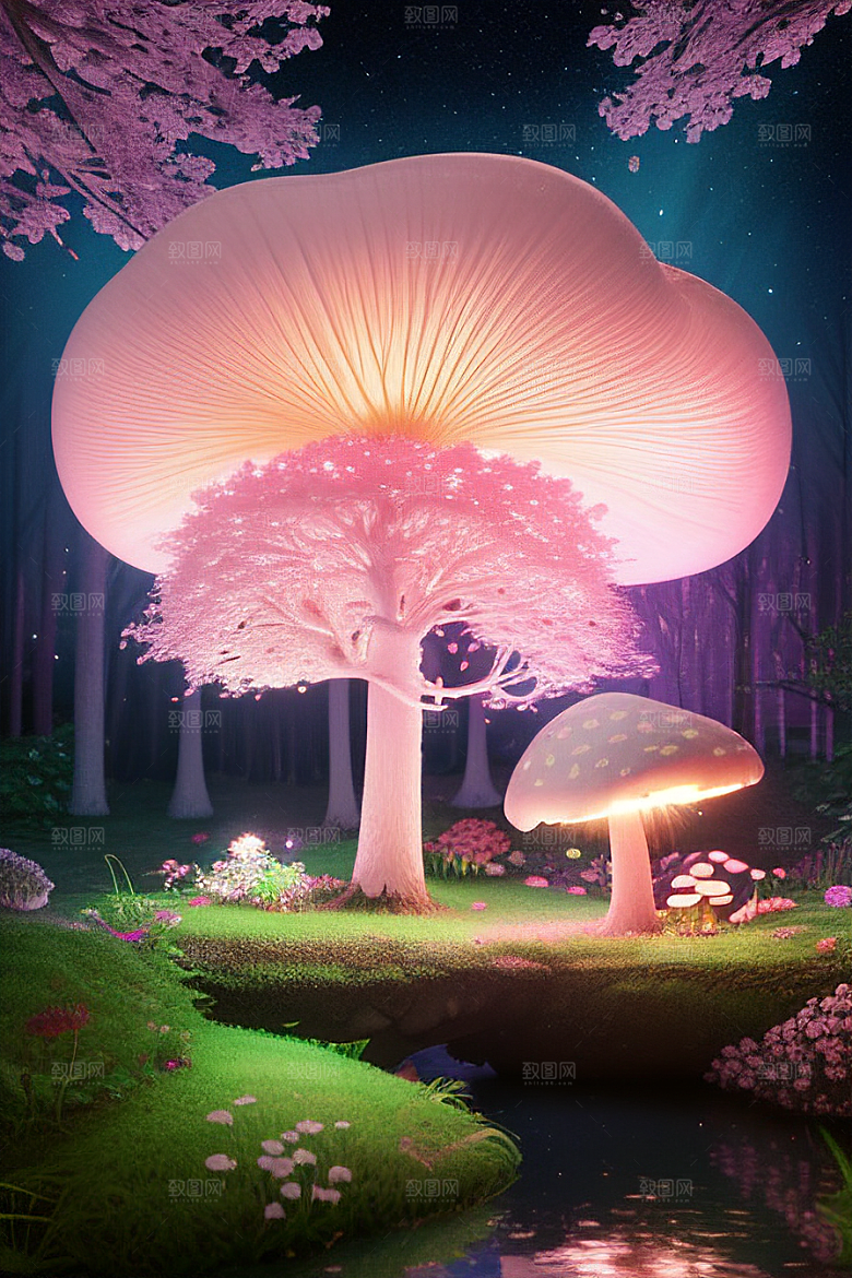 梦幻森林中的奇幻美景