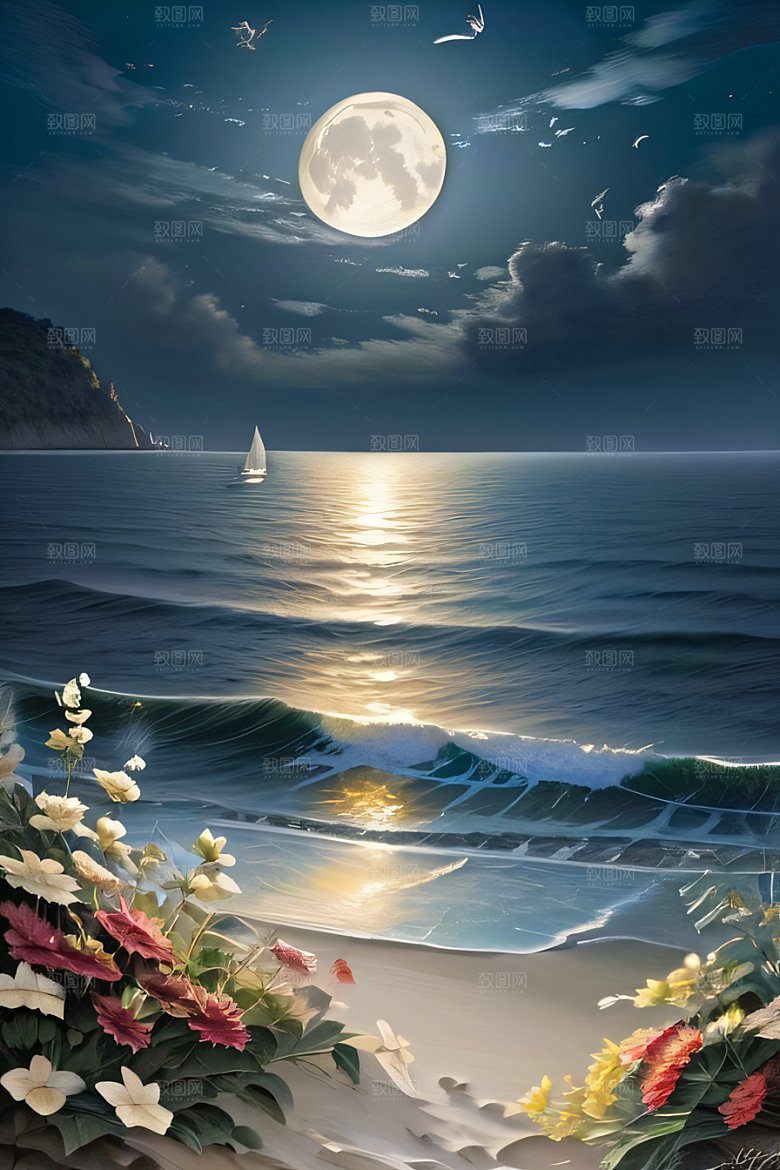 月光如水花海的魅力