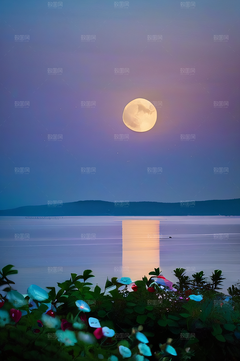 月夜之梦花海的幻境