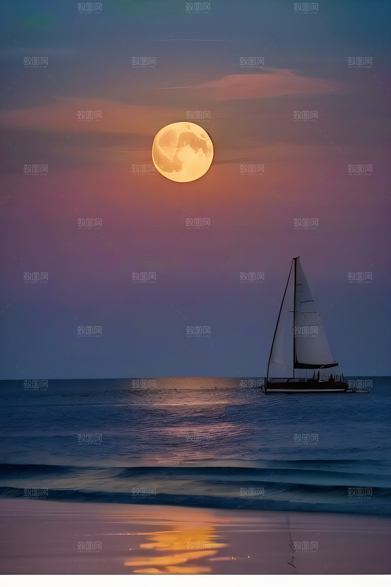 月夜之梦花海的幻境