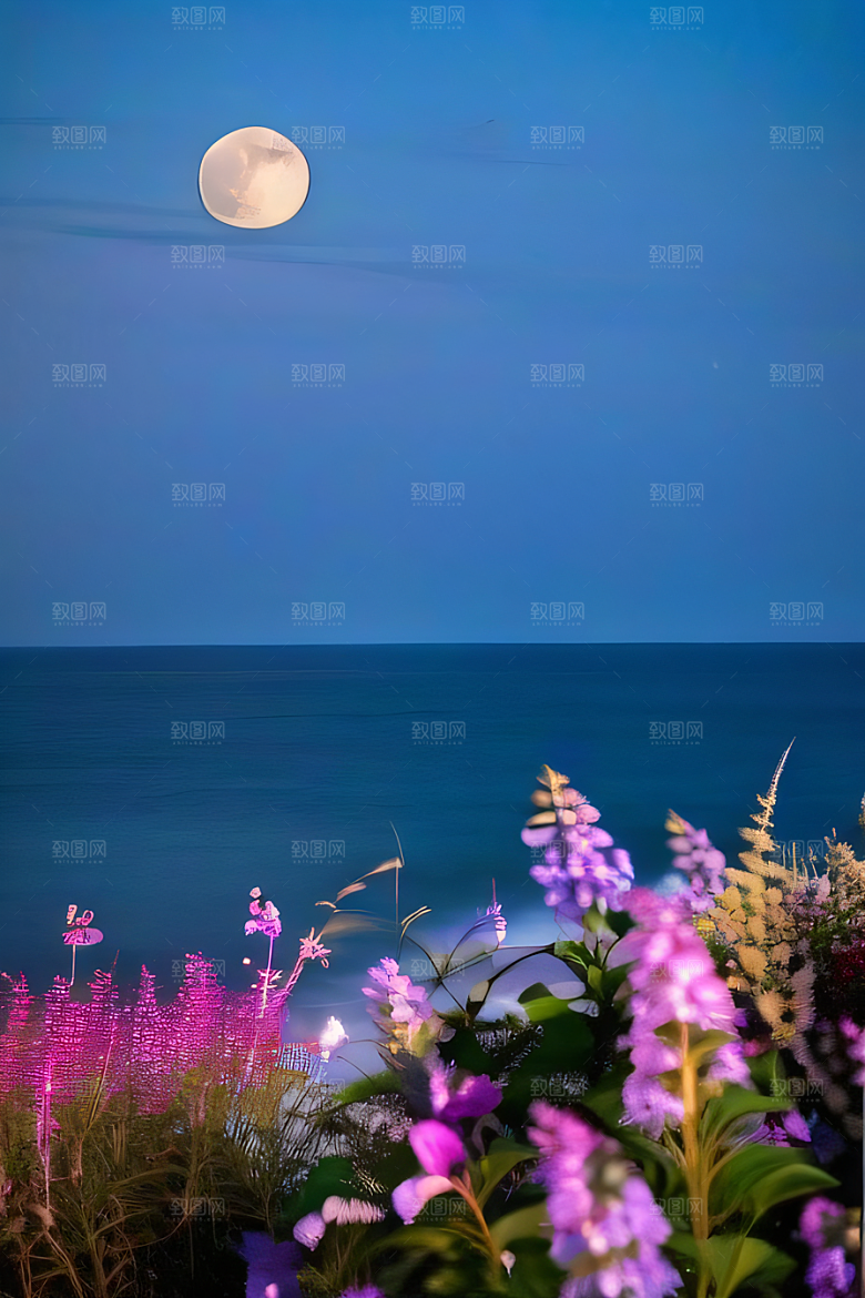 月夜之梦花海的幻境