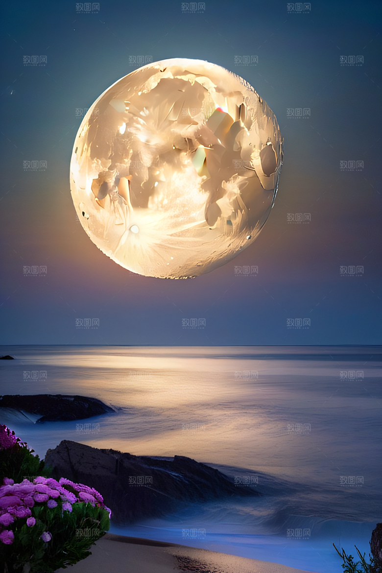 月光如诗浪漫花海