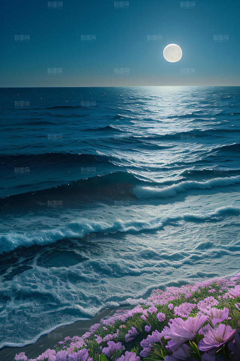月光如诗浪漫花海