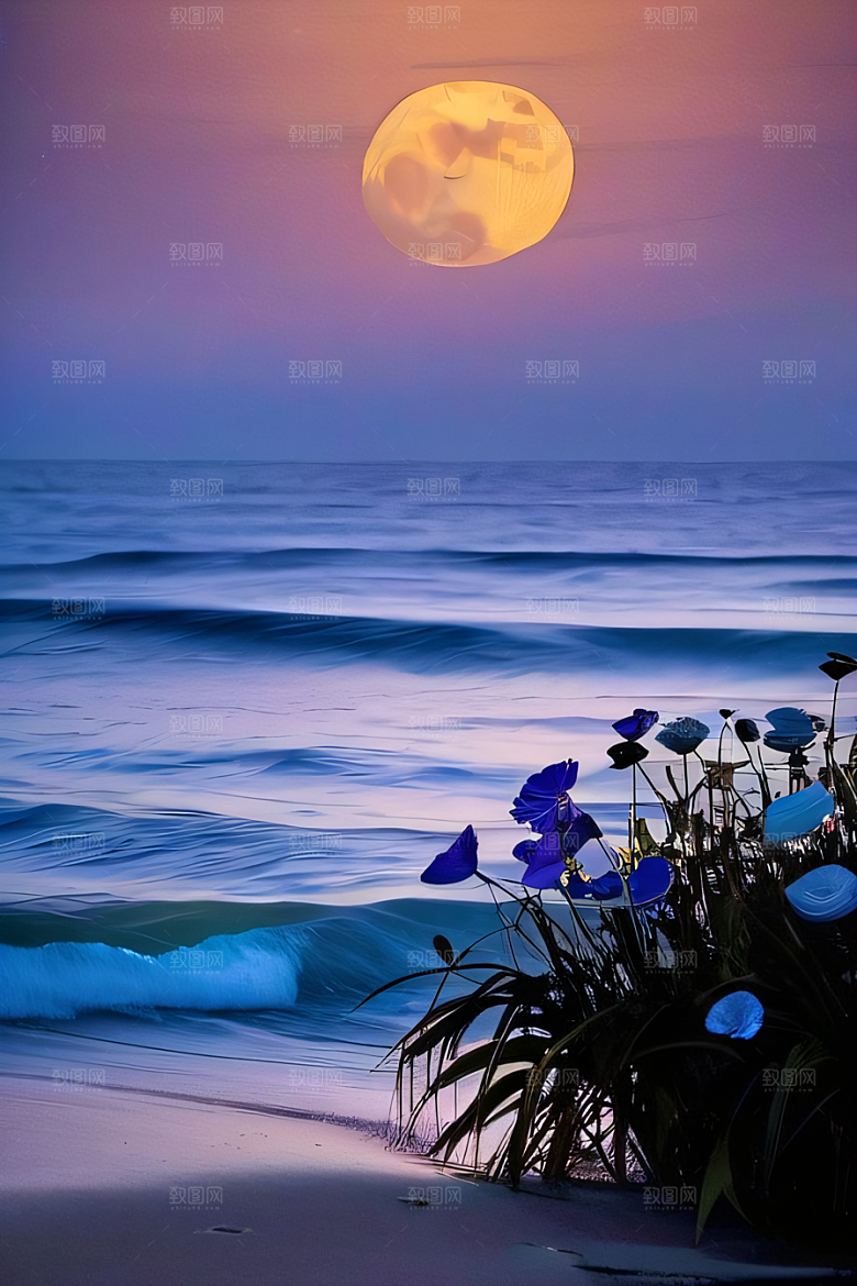 月光如诗浪漫花海
