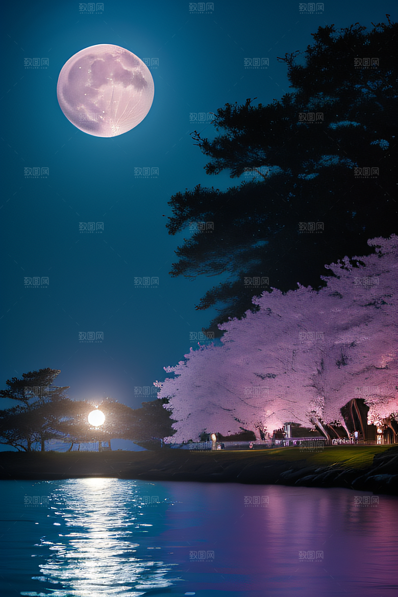 月光如诗浪漫花海