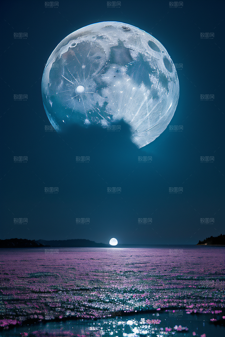 月夜轻歌花海的诗意